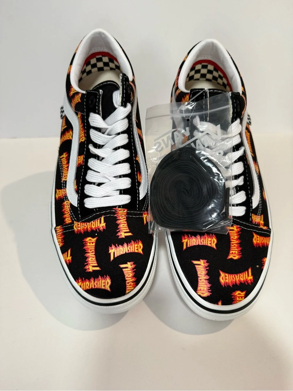 Vans Black & Orange Thrasher Flame Old Skool Sneakers - Men